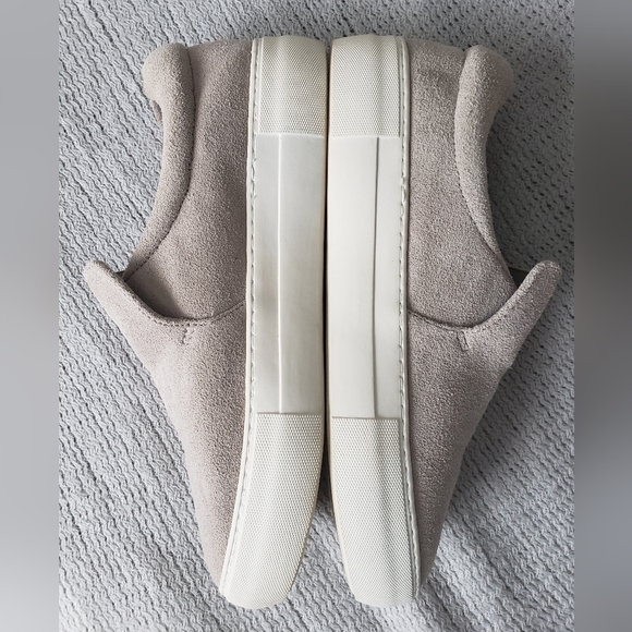 J/Slides Aileen Gray Suede Chunky Platform Slip-on Shoes sz 8.5 - Picture 5 of 9